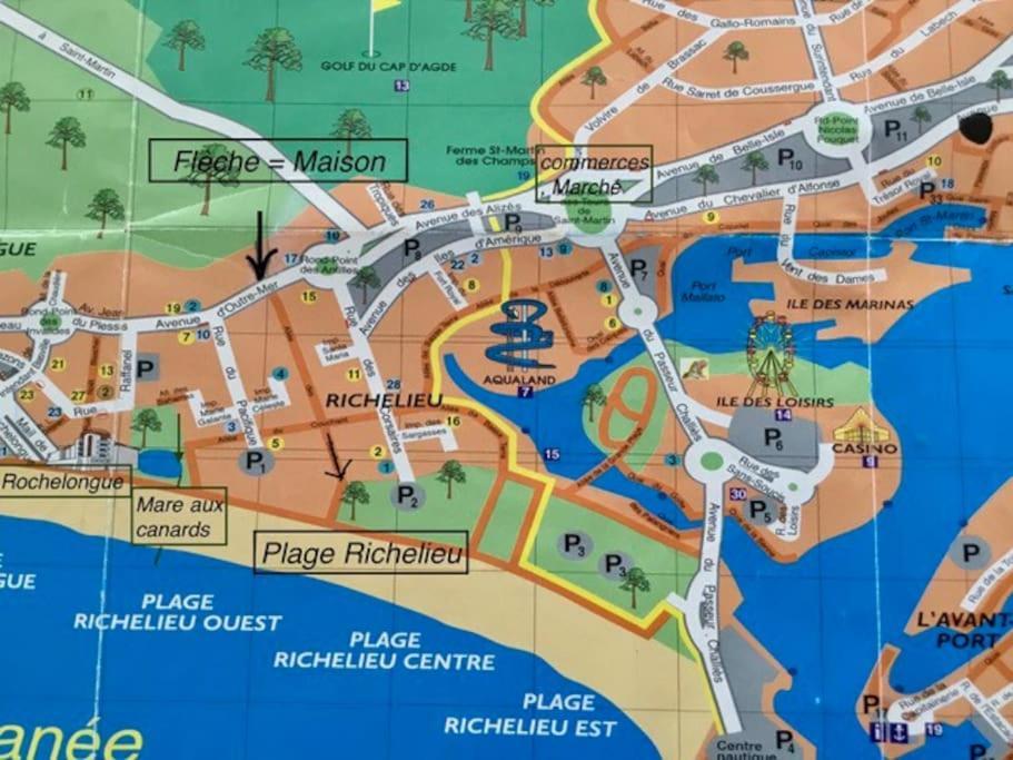 אגדה Maisonnette, 5 Pers, 500M Plage, Parking, Terrasse מראה חיצוני תמונה